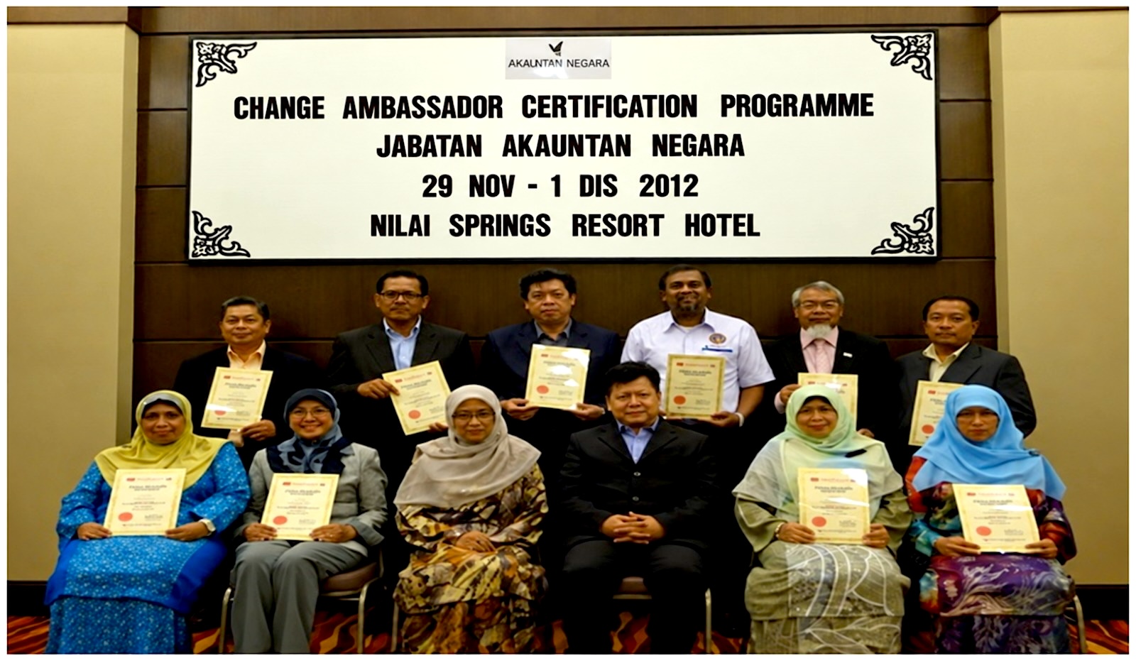Change Ambassador Certification Programme — Jabatan Akauntan Negara, 2012